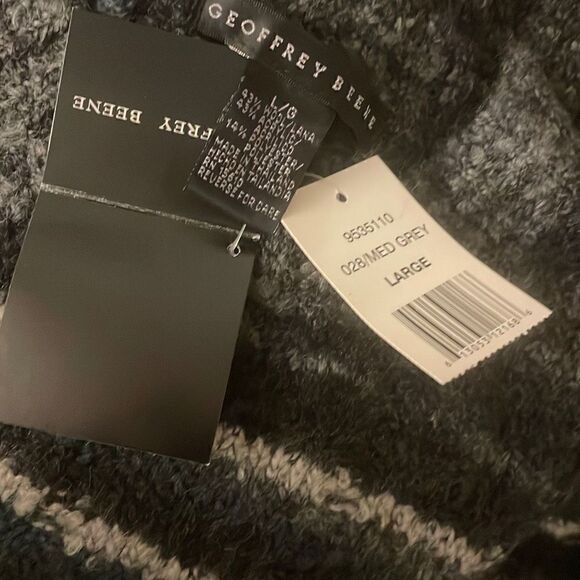 Geoffrey Beene Britboy Grandad Sweater. Arctic hombre. Wool blend Size Large. - Picture 6 of 15